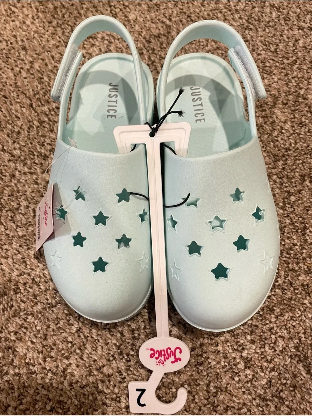 Justice Little and Big Girls Star Clogs